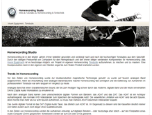 Tablet Screenshot of homerecording-studio.de